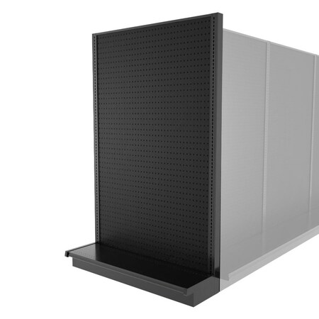 Lozier Shelving End Cap Unit, Black 48W 78H 13D P413S-EC